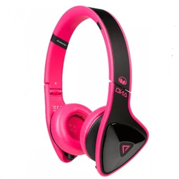 Monster DNA Pink & Black Headphones - Picture 1 of 14